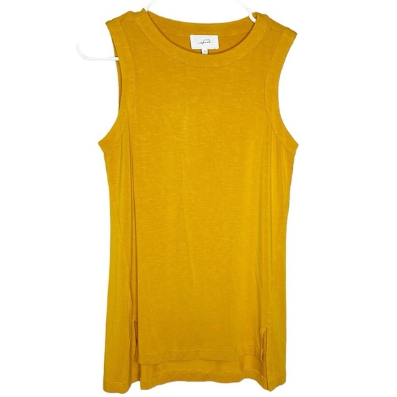 Soma Weekend Sleeveless Top Women's‎ XS Mustard Yellow Casual Beachy - Picture 1 of 6